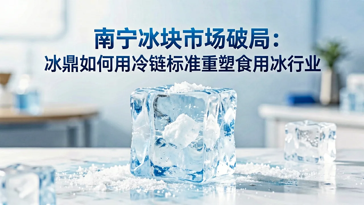 南宁冰块市场破局:冰鼎如何用冷链标准重塑食用冰行业