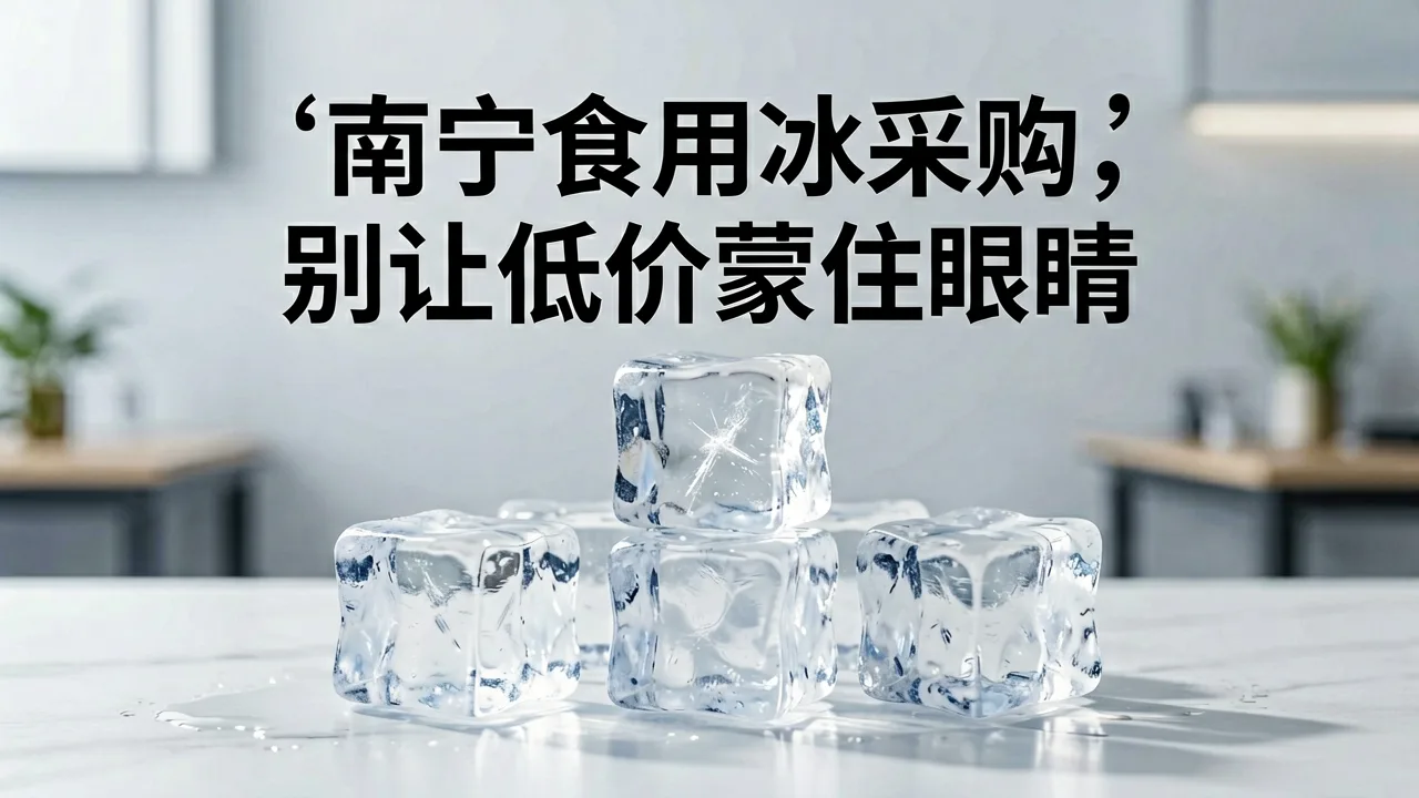 南宁食用冰采购,别让低价蒙住眼睛